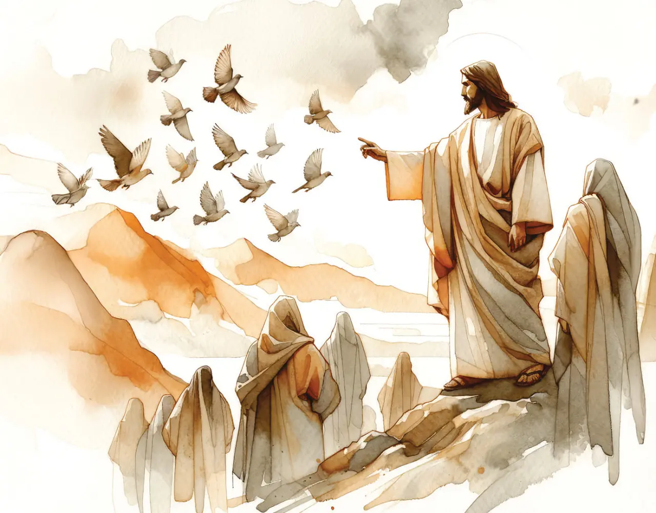 Осмондаги қушларга қаранг